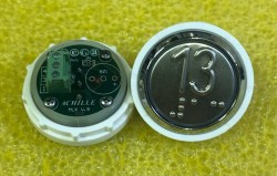 Кнопочный модуль (13) красная подсветка VEGA ACHILLE